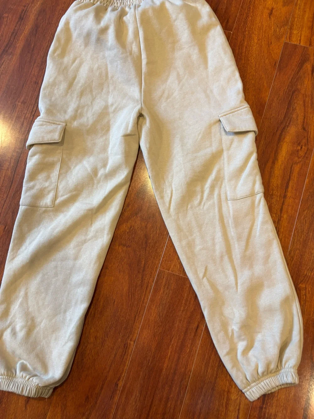 refuge Light Beige Cargo Sweatpants